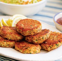 LENT ON THE CHEAP - Imitation crab cakes make for an elegant seafood meal without costing an arm and a leg because they are made of inexpensive pollock. LENT ON THE CHEAP - Imitation crab cakes make for an elegant seafood meal without costing an arm and a leg because they are made of inexpensive pollock.