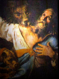 In 107, during the reign of the brutal Emperor Trajan, this holy Bishop was wrongfully sentenced to death because he refused to renounce the Christian faith. He was taken under guard to Rome where he was to be brutally devoured by wild beasts in a public spectacle. Image of In 107, during the reign of the brutal Emperor Trajan, this holy Bishop was wrongfully sentenced to death because he refused to renounce the Christian faith. He was taken under guard to Rome where he was to be brutally devoured by wild beasts in a public spectacle.