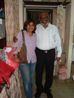 Photo: Fr Edward with Asia news Correspondent Nirmala Carvalho Image of Photo: Fr Edward with Asia news Correspondent Nirmala Carvalho