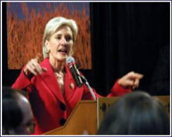 Governor Sebelius got some bad news as well -- something not noticed much in Catholic media or the secular press. The bishops of Washington, D.C., and Arlington, Virginia, confirmed publicly they would uphold the declaration of her ordinary, Archbishop Joseph Naumann of Kansas City, stating that Governor Sebelius should not present herself for communion.
Image of Governor Sebelius got some bad news as well -- something not noticed much in Catholic media or the secular press. The bishops of Washington, D.C., and Arlington, Virginia, confirmed publicly they would uphold the declaration of her ordinary, Archbishop Joseph Naumann of Kansas City, stating that Governor Sebelius should not present herself for communion.