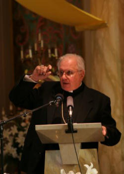 (Bishop Fabian W. Bruskewitzof Lincoln) 'The fact that you have some sort of past connection with the State of Nebraska makes it all the more painful that the Catholic people here have to see your betrayal of the moral teachings of the Catholic Church.' Image of (Bishop Fabian W. Bruskewitzof Lincoln) 'The fact that you have some sort of past connection with the State of Nebraska makes it all the more painful that the Catholic people here have to see your betrayal of the moral teachings of the Catholic Church.'