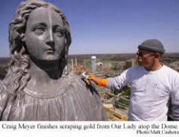 (The top of the Dome on the campus of Notre Dame)
<br>The University pursues a dangerous course when it allows itself to decide for and by itself what part of being a Catholic institution it will choose to embrace. Although undoubtedly unintended, the University administration's decision portends a distancing of Notre Dame from the Church which is its lifeblood and the source of its identity and real strength. Such a distancing puts at risk the true soul of Notre Dame. Image of (The top of the Dome on the campus of Notre Dame)
<br>The University pursues a dangerous course when it allows itself to decide for and by itself what part of being a Catholic institution it will choose to embrace. Although undoubtedly unintended, the University administration's decision portends a distancing of Notre Dame from the Church which is its lifeblood and the source of its identity and real strength. Such a distancing puts at risk the true soul of Notre Dame.