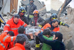 An earthquake of 5.8 on the Richter scale took place at 3:32 a.m. (local time), with its epicenter in Abruzzo, about 10 kilometers from L'Aquila. Image of An earthquake of 5.8 on the Richter scale took place at 3:32 a.m. (local time), with its epicenter in Abruzzo, about 10 kilometers from L'Aquila.