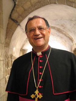 Archbishop Twal concluded his meditation, affirming that the adventure now continues, or rather, it now begins again, all new! Image of Archbishop Twal concluded his meditation, affirming that the adventure now continues, or rather, it now begins again, all new!