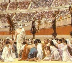 History has a way of repeating itself, but it is always available as a great teacher, able to save us from the errors of the past. There are many lessons to be learned from what happened in the Roman Empire when a pagan elite sought in vain to eliminate Christian faith and morality, and replace them with religious relativism and moral license. I hope the lessons are obvious. Image of History has a way of repeating itself, but it is always available as a great teacher, able to save us from the errors of the past. There are many lessons to be learned from what happened in the Roman Empire when a pagan elite sought in vain to eliminate Christian faith and morality, and replace them with religious relativism and moral license. I hope the lessons are obvious.