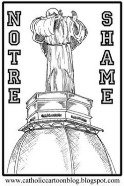 The commencement itself, if you watched it, was a spectacle of non-stop self-congratulation, supercilious flattery, and scripted self-justification. Eloquence was not to be found, though every inane claim to the moral high ground received thunderous applause, until even the robed dignitaries placed carefully behind Obama began to look bewildered. Except for Fr. Jenkins, of course, whose face beamed with the delight of a boy who had avoided punishment for coming home with a failing report card. Image of The commencement itself, if you watched it, was a spectacle of non-stop self-congratulation, supercilious flattery, and scripted self-justification. Eloquence was not to be found, though every inane claim to the moral high ground received thunderous applause, until even the robed dignitaries placed carefully behind Obama began to look bewildered. Except for Fr. Jenkins, of course, whose face beamed with the delight of a boy who had avoided punishment for coming home with a failing report card.