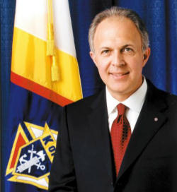 (Supreme Knight Carl Anderson) Following Pope Benedict's lead, each of us must work to bring the message of Christ to our neighbors and our nations through our witness to the truth in public as well as private spheres. As has been the case every time that the Church has faced the challenges of a hostile environment, our Christian witness, our love of neighbor, is the most powerful witness we can provide to our ever more secular society. Image of (Supreme Knight Carl Anderson) Following Pope Benedict's lead, each of us must work to bring the message of Christ to our neighbors and our nations through our witness to the truth in public as well as private spheres. As has been the case every time that the Church has faced the challenges of a hostile environment, our Christian witness, our love of neighbor, is the most powerful witness we can provide to our ever more secular society.