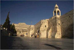 Manger Square in Bethlehem.Because of the Israeli-Palestinian conflict and the anarchy that tends to prevail in the city, the Christian population of Bethlehem is on the decline. In ’98 there were still ‘85%; as of 2005 they count for only 20% of the entire population of an estimated to count 25 thousand inhabitants. Image of Manger Square in Bethlehem.Because of the Israeli-Palestinian conflict and the anarchy that tends to prevail in the city, the Christian population of Bethlehem is on the decline. In ’98 there were still ‘85%; as of 2005 they count for only 20% of the entire population of an estimated to count 25 thousand inhabitants.