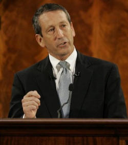 Governor Mark Sanford of South Carolina. Image of Governor Mark Sanford of South Carolina.