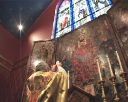 The elevation at an Anglican Use Liturgy.When an Episcopal priest, or a continuing Anglican priest, decides to follow his heart into the Catholic Church, he has to be willing to risk everything to say 'yes' to God's Will as he experiences it. He will lose his holy orders, he will lose his congregation, he will lose his livelihood, he will lose his rectory, and he will lose his friends. His family may not understand why he is giving up so much up with no real guarantee that he will get his priesthood back as a Catholic. Image of The elevation at an Anglican Use Liturgy.When an Episcopal priest, or a continuing Anglican priest, decides to follow his heart into the Catholic Church, he has to be willing to risk everything to say 'yes' to God's Will as he experiences it. He will lose his holy orders, he will lose his congregation, he will lose his livelihood, he will lose his rectory, and he will lose his friends. His family may not understand why he is giving up so much up with no real guarantee that he will get his priesthood back as a Catholic.