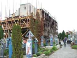 'We have reasons to believe that the destruction of the Greek-Catholic church in Sapanta, adjacent to the Merry Cemetery - a national landmark - is part of the cultural and religious cleansing that the Romanian government is perpetuating against the Greek-Catholic community and Greek-Catholic heritage.' (Fr.Grigor) Image of 'We have reasons to believe that the destruction of the Greek-Catholic church in Sapanta, adjacent to the Merry Cemetery - a national landmark - is part of the cultural and religious cleansing that the Romanian government is perpetuating against the Greek-Catholic community and Greek-Catholic heritage.' (Fr.Grigor)
