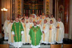 The Confraternity of Catholic Clergy was founded by a group of priests in 1975 to provide ongoing spiritual, theological and pastoral formation for clergy. At their annual and regional convocations they spending time together before the Blessed Sacrament, pray the Liturgy of the Hours together, participate in spiritual conferences, workshops and seminars just as the Church has prescribed for centuries. Image of The Confraternity of Catholic Clergy was founded by a group of priests in 1975 to provide ongoing spiritual, theological and pastoral formation for clergy. At their annual and regional convocations they spending time together before the Blessed Sacrament, pray the Liturgy of the Hours together, participate in spiritual conferences, workshops and seminars just as the Church has prescribed for centuries.