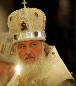 (Patriarch Kirill) This is the first time in the modern history of Ukraine that the city has hosted the meeting of the highest hierarchies of Russian Orthodoxy and Kirill has repeatedly stressed the symbolic value of the event that reaffirms Kiev as 'the Southern capital of the Russian Orthodox faith.' Image of (Patriarch Kirill) This is the first time in the modern history of Ukraine that the city has hosted the meeting of the highest hierarchies of Russian Orthodoxy and Kirill has repeatedly stressed the symbolic value of the event that reaffirms Kiev as 'the Southern capital of the Russian Orthodox faith.'