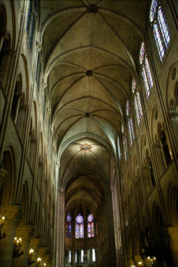 The geometry of Notre Dame is complex and passionate yet ordered and beautiful. It raises our minds toward heaven and orients our relationship to God and each other. Image of The geometry of Notre Dame is complex and passionate yet ordered and beautiful. It raises our minds toward heaven and orients our relationship to God and each other.