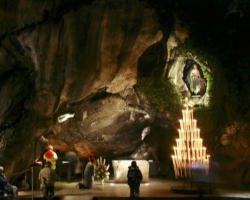 The archbishop said that the young shepherd girl who saw Our Lady in Lourdes teaches a lesson of readiness. 'That is what happened to Bernadette. She was going to collect firewood, but at the prompting of Mary came to a life of great closeness to the Lord. We too can learn from Mary to be attentive, to listen to the prompting of the Lord.' Image of The archbishop said that the young shepherd girl who saw Our Lady in Lourdes teaches a lesson of readiness. 'That is what happened to Bernadette. She was going to collect firewood, but at the prompting of Mary came to a life of great closeness to the Lord. We too can learn from Mary to be attentive, to listen to the prompting of the Lord.'