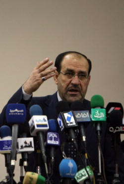 (Pictured: Prime Minister Nouri al-Maliki) The League is also believed to be responsible for the killing of five American soldiers in south Baghdad on 20 January 2007 and the kidnapping of five British men. Image of (Pictured: Prime Minister Nouri al-Maliki) The League is also believed to be responsible for the killing of five American soldiers in south Baghdad on 20 January 2007 and the kidnapping of five British men.