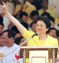 In recent days, processions, rosaries, Masses, Eucharistic adoration have occurred at the shrine to ask God to cure Cory Aquino. Image of In recent days, processions, rosaries, Masses, Eucharistic adoration have occurred at the shrine to ask God to cure Cory Aquino.