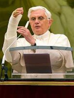 (Pope speaking at the Angelus) 'The Nazi concentration camp,as every death camp, can be considered an extreme symbol of evil, of the hell that comes to earth when man forgets God, and when He is replaced, usurping from Him the right to decide what is good and what is evil, to give life and or to take life.' Image of (Pope speaking at the Angelus) 'The Nazi concentration camp,as every death camp, can be considered an extreme symbol of evil, of the hell that comes to earth when man forgets God, and when He is replaced, usurping from Him the right to decide what is good and what is evil, to give life and or to take life.'