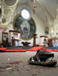 The unknown voice said that he belonged to the Nepal Defence Army, an extremist Hindu group headed by one R.K. Mainali, who is a suspect in the murder of Fr John Prakash and the bombing of the Church of the Assumption in Kathmandu on 23 May. Image of The unknown voice said that he belonged to the Nepal Defence Army, an extremist Hindu group headed by one R.K. Mainali, who is a suspect in the murder of Fr John Prakash and the bombing of the Church of the Assumption in Kathmandu on 23 May.