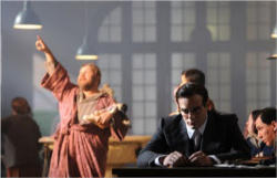 (Pictured: A scene from the film with a young Jose Maria Escriva at the desk) Opus Dei — the name is Latin for work of God — teaches that ordinary work can be a path to sanctity if the believer maintains a demanding regimen of religious practices intended to achieve holiness. Image of (Pictured: A scene from the film with a young Jose Maria Escriva at the desk) Opus Dei — the name is Latin for work of God — teaches that ordinary work can be a path to sanctity if the believer maintains a demanding regimen of religious practices intended to achieve holiness.