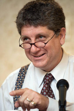 After the event, Terry commented on the reason for their demonstration. 'Howard Dean is an enemy of the unborn. As such, we felt it our duty to disrupt his speech -- in honor and defense of those slaughtered under his policies. God have mercy on him, and bring him to repentance.' Image of After the event, Terry commented on the reason for their demonstration. 'Howard Dean is an enemy of the unborn. As such, we felt it our duty to disrupt his speech -- in honor and defense of those slaughtered under his policies. God have mercy on him, and bring him to repentance.'