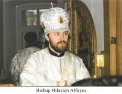'We live in a de-Christianized world, in a time that some define -- mistakenly -- as post-Christian,' Archbishop Hilarion said. 'Contemporary society, with its practical materialism and moral relativism, is a challenge to us all. The future of humanity depends on our response… More than ever before, we Christians must stand together.' Image of 'We live in a de-Christianized world, in a time that some define -- mistakenly -- as post-Christian,' Archbishop Hilarion said. 'Contemporary society, with its practical materialism and moral relativism, is a challenge to us all. The future of humanity depends on our response… More than ever before, we Christians must stand together.'