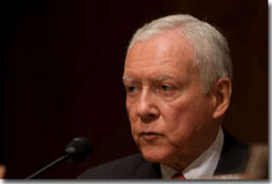 Sen. Orrin Hatch (R-Utah) proposed to amend the America's Health Future Act of 2009 under consideration by the Finance Committee led by Chairman Max Baucus (D-Mont.). His amendments would have codified current conscience protections for health-care providers with moral objections to abortion and also made permanent the Hyde Amendment, which prohibits federal funds from the Department of Health and Human Services (HHS) from paying for abortions. Image of Sen. Orrin Hatch (R-Utah) proposed to amend the America's Health Future Act of 2009 under consideration by the Finance Committee led by Chairman Max Baucus (D-Mont.). His amendments would have codified current conscience protections for health-care providers with moral objections to abortion and also made permanent the Hyde Amendment, which prohibits federal funds from the Department of Health and Human Services (HHS) from paying for abortions.