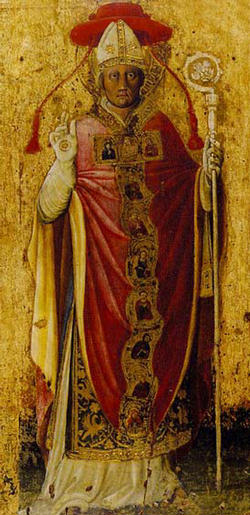 Regarding the saint's love for the cross, the Pontiff noted that Peter Damian referred to himself as 'Peter servant of the servants of the cross of Christ.' Image of Regarding the saint's love for the cross, the Pontiff noted that Peter Damian referred to himself as 'Peter servant of the servants of the cross of Christ.'