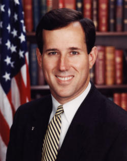 (Pictured: Senator Rick Santorum) 'Six months ago I would not have spent ten seconds on your question, but it's not six months ago.' Image of (Pictured: Senator Rick Santorum) 'Six months ago I would not have spent ten seconds on your question, but it's not six months ago.'