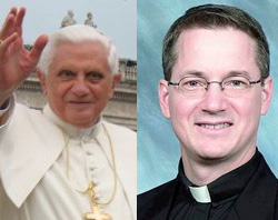 Bishop Paul Sirba pictured with the Pope. Image of Bishop Paul Sirba pictured with the Pope.