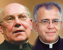 Cardinal William Joseph Levada and Archbishop Augustine DiNoia. Image of Cardinal William Joseph Levada and Archbishop Augustine DiNoia.
