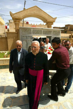 'In every Mass' - added the archbishop of Kirkuk – 'we are called upon to make the sacrifice of Christ in our life, in his words; take, break, give ... Do this in memory of me: this is the sacred history of Christians and ... their journey'. Image of 'In every Mass' - added the archbishop of Kirkuk – 'we are called upon to make the sacrifice of Christ in our life, in his words; take, break, give ... Do this in memory of me: this is the sacred history of Christians and ... their journey'.