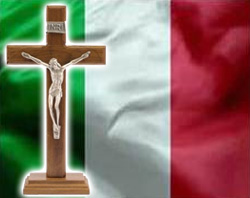 In the cities of Sassuolo and Trapani, officials have acquired dozens more crucifixes to display them in public schools. Image of In the cities of Sassuolo and Trapani, officials have acquired dozens more crucifixes to display them in public schools.