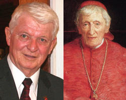 Deacon Jack Sullivan and the late John Henry cardinal Newman whose prayers obtained a miraculous healing. Image of Deacon Jack Sullivan and the late John Henry cardinal Newman whose prayers obtained a miraculous healing.