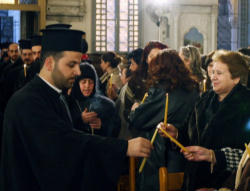 The Syriacs are an ethnic and religious minority in Turkey and were one of the first groups of people to accept Christianity. Image of The Syriacs are an ethnic and religious minority in Turkey and were one of the first groups of people to accept Christianity.