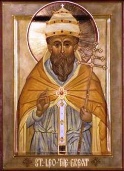 Pope St. Leo the Great. Image of Pope St. Leo the Great.
