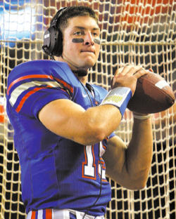(Tim Tebow) The Heisman-winning collegiate superstar is featured in a 30 second ad, funded by Focus on the Family, with his mother. They will tell the story of her high-risk pregnancy when she and her husband were missionaries in the Philippines. Advised to have an abortion, she chose life and Tim Tebow was born.
<br> Image of (Tim Tebow) The Heisman-winning collegiate superstar is featured in a 30 second ad, funded by Focus on the Family, with his mother. They will tell the story of her high-risk pregnancy when she and her husband were missionaries in the Philippines. Advised to have an abortion, she chose life and Tim Tebow was born.
<br>