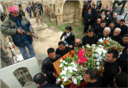 Funeral of the late Archbishop of Mosul of the Chaldeans, Archbishop Paulos Faraj Rahho. Image of Funeral of the late Archbishop of Mosul of the Chaldeans, Archbishop Paulos Faraj Rahho.