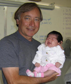 Fredi D’Alessio and baby April, one who was saved through the work of sidewalk counseling. Image of Fredi D’Alessio and baby April, one who was saved through the work of sidewalk counseling.