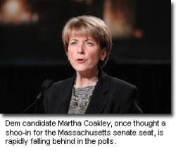 So completely wedded to the extremists in the pro-abortion community, Coakley would not allow Catholic doctors and nurses—who unlike her accept the teachings of Catholicism—to recuse themselves from participating in procedures they find morally repugnant. Image of So completely wedded to the extremists in the pro-abortion community, Coakley would not allow Catholic doctors and nurses—who unlike her accept the teachings of Catholicism—to recuse themselves from participating in procedures they find morally repugnant.