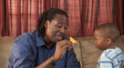 The commercial seemed to say beneath the underlying humor, young children must protect the home, the mother, and the Doritos from the ravenous, sex-seeking, Doritos eating Man. Image of The commercial seemed to say beneath the underlying humor, young children must protect the home, the mother, and the Doritos from the ravenous, sex-seeking, Doritos eating Man.