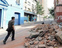 Early Saturday morning a devastating 8.8 magnitude earthquake struck Chile, setting off a tsunami which threatened a quarter of the globe. Image of Early Saturday morning a devastating 8.8 magnitude earthquake struck Chile, setting off a tsunami which threatened a quarter of the globe.