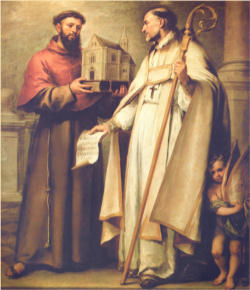 St. Francis and St. Bonaventure. Image of St. Francis and St. Bonaventure.