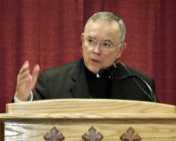 'Trust in God. Speak up and defend your Catholic faith with your medical colleagues. Commit yourself to good and moral medicine. Get involved and fight hard for the conscience rights of your fellow Catholics and their institutions. Remember the Hippocratic Oath. Dedicate yourselves again to being truly Christian and deeply Catholic health-care professionals.' (Abp. Chaput) Image of 'Trust in God. Speak up and defend your Catholic faith with your medical colleagues. Commit yourself to good and moral medicine. Get involved and fight hard for the conscience rights of your fellow Catholics and their institutions. Remember the Hippocratic Oath. Dedicate yourselves again to being truly Christian and deeply Catholic health-care professionals.' (Abp. Chaput)