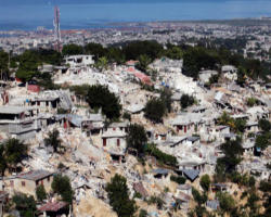 Father Chávez noted how the poverty of Haiti -- it was the poorest country of the Western world even before the Jan. 12 catastrophe -- worsened the destruction and death.
Image of Father Chávez noted how the poverty of Haiti -- it was the poorest country of the Western world even before the Jan. 12 catastrophe -- worsened the destruction and death.