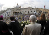 According to the victims, who say they were abused during their childhood at a Maltese orphanage, the pope listened to their individual stories, thanked them, and cried with them. Image of According to the victims, who say they were abused during their childhood at a Maltese orphanage, the pope listened to their individual stories, thanked them, and cried with them.