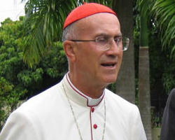 Cardinal Bertone. Image of Cardinal Bertone.
