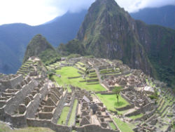 Built by the Inca in a rugged, isolated area of Peru, Machu Picchu was discovered by civilized man when geographer Hiram Bingham found it in 1911. Built by the Inca in a rugged, isolated area of Peru, Machu Picchu was discovered by civilized man when geographer Hiram Bingham found it in 1911.