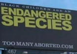 The Billboard which tells the truth about the evil of abortion. Image of The Billboard which tells the truth about the evil of abortion.