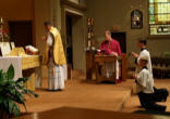 Bishop James V. Johnston assists Father Jeffery Fasching during
the Traditional Latin Mass at St. Agnes Cathedral in Springfield Missouri.Sunday, May 9th 2010. Image of Bishop James V. Johnston assists Father Jeffery Fasching during
the Traditional Latin Mass at St. Agnes Cathedral in Springfield Missouri.Sunday, May 9th 2010.